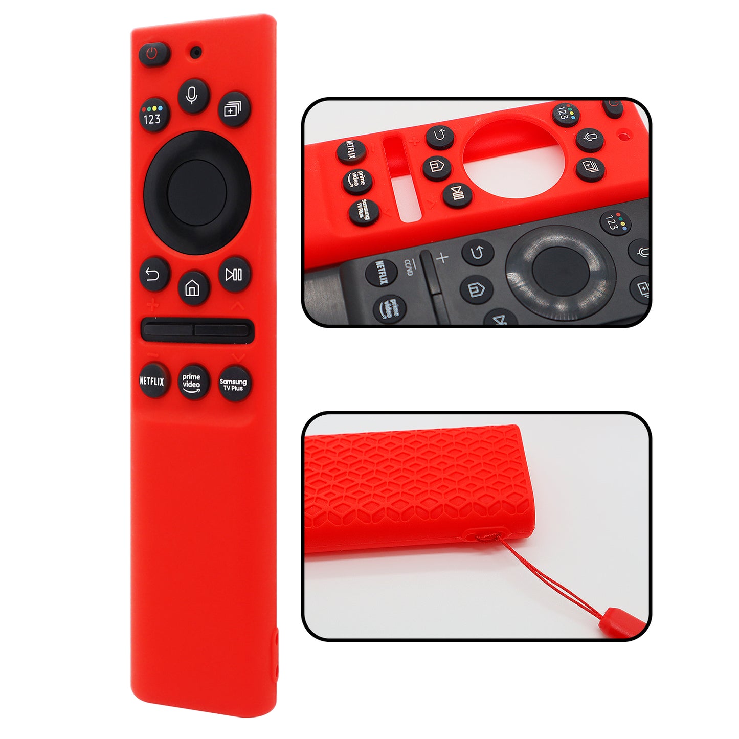 ZEVGOV Silicone Case for Samsung Smart Solar Cell Remote Control BN59 Series, Protective Kids-Friendly Shockproof Remote Control Sleeve Holder