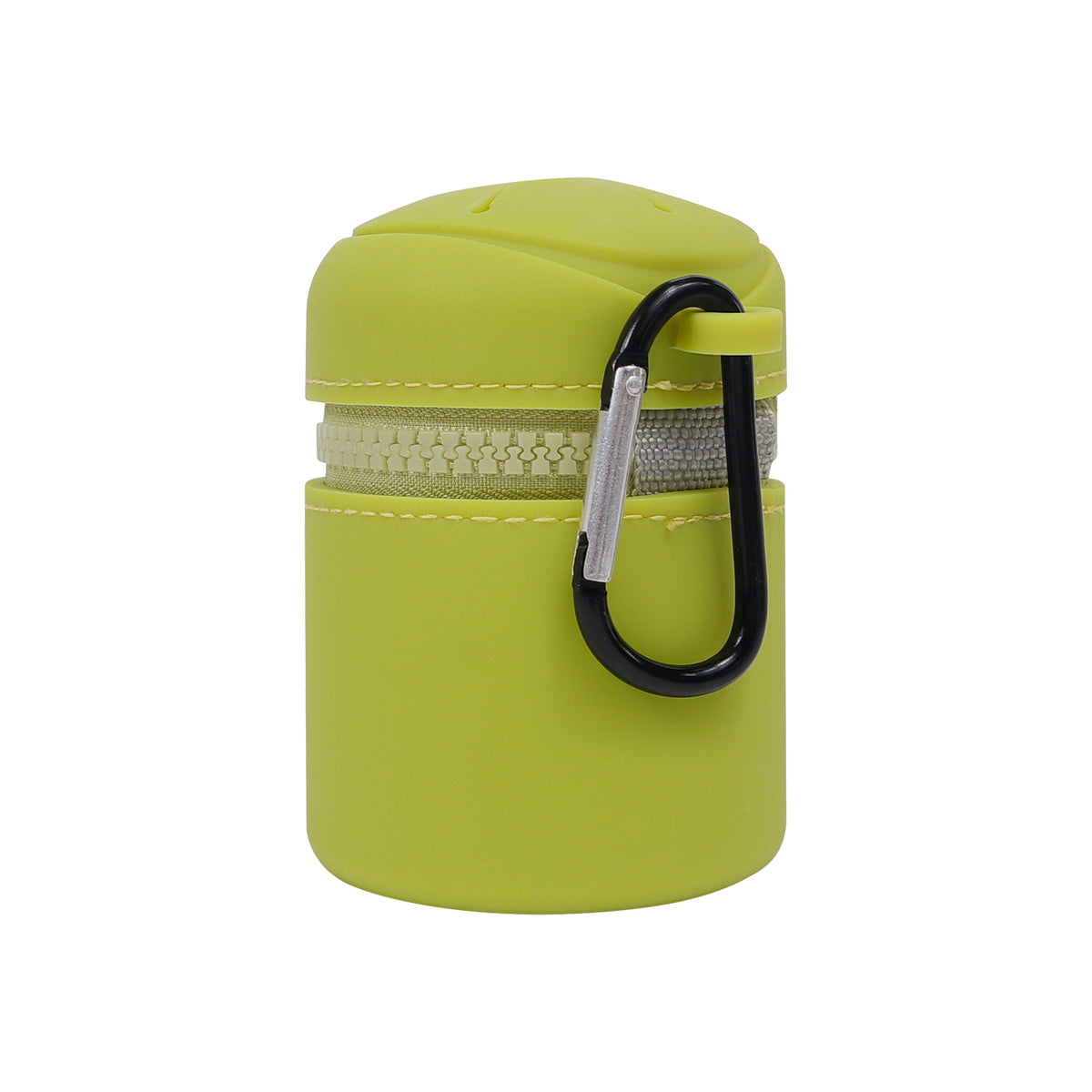 Silicone Outdoor Waste Pouch with Carabiner Clip, Portable Fishing Line Scrap and Small Trash Holder for Fishing, Hiking, Camping and Outdoor Activities