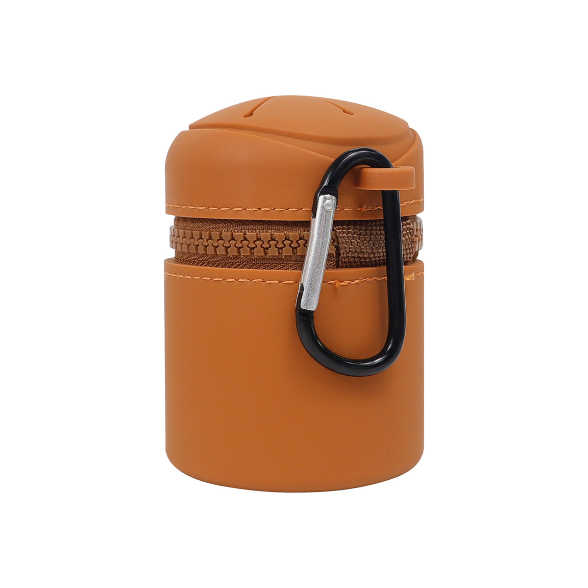 Silicone Outdoor Waste Pouch with Carabiner Clip, Portable Fishing Line Scrap and Small Trash Holder for Fishing, Hiking, Camping and Outdoor Activities