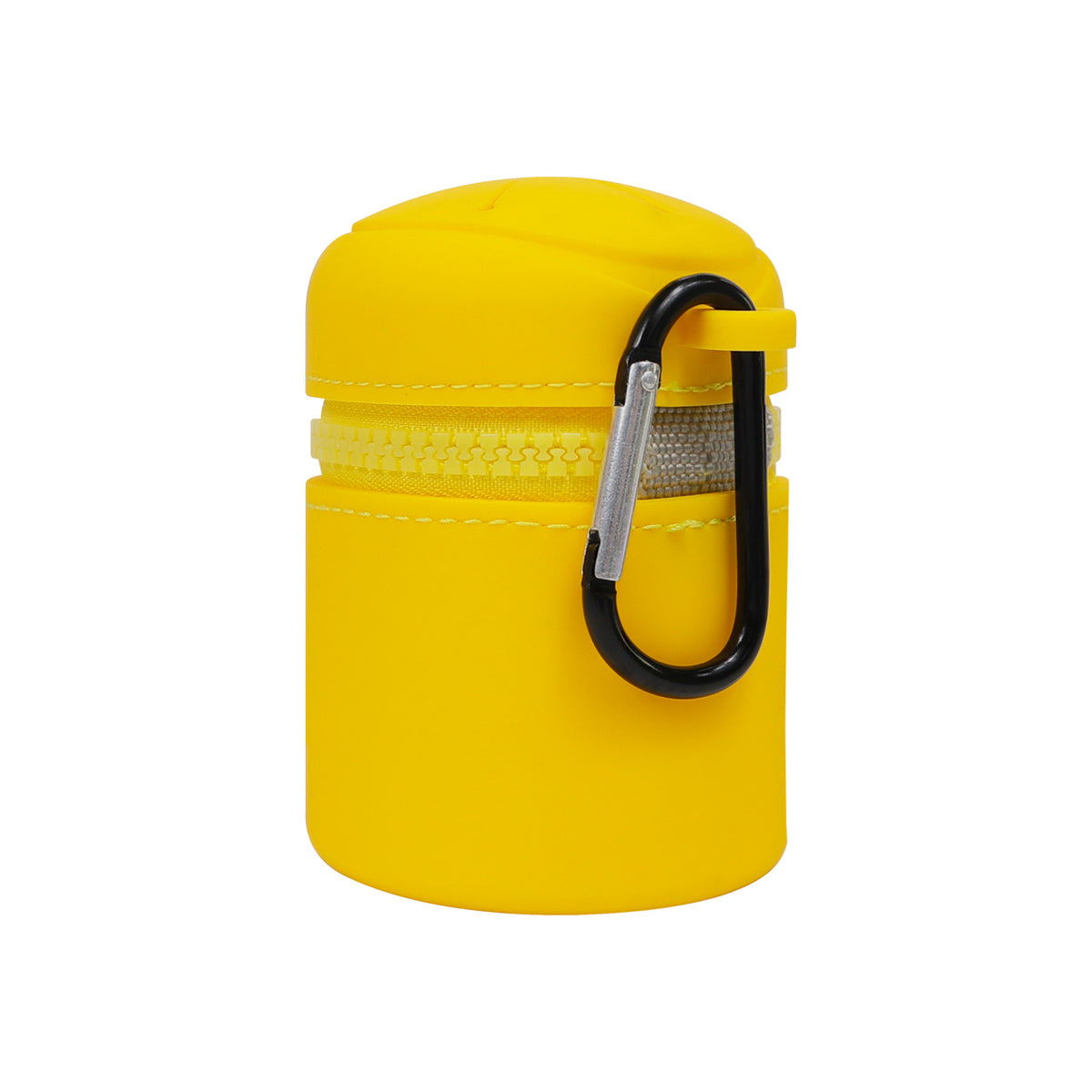 Silicone Outdoor Waste Pouch with Carabiner Clip, Portable Fishing Line Scrap and Small Trash Holder for Fishing, Hiking, Camping and Outdoor Activities