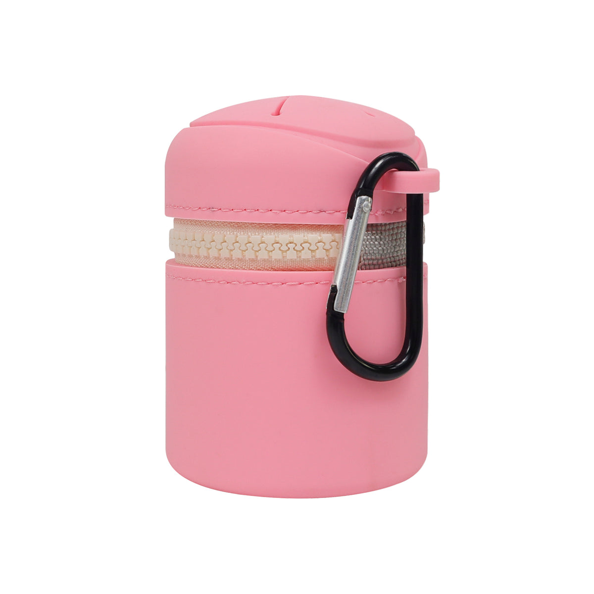 Silicone Outdoor Waste Pouch with Carabiner Clip, Portable Fishing Line Scrap and Small Trash Holder for Fishing, Hiking, Camping and Outdoor Activities